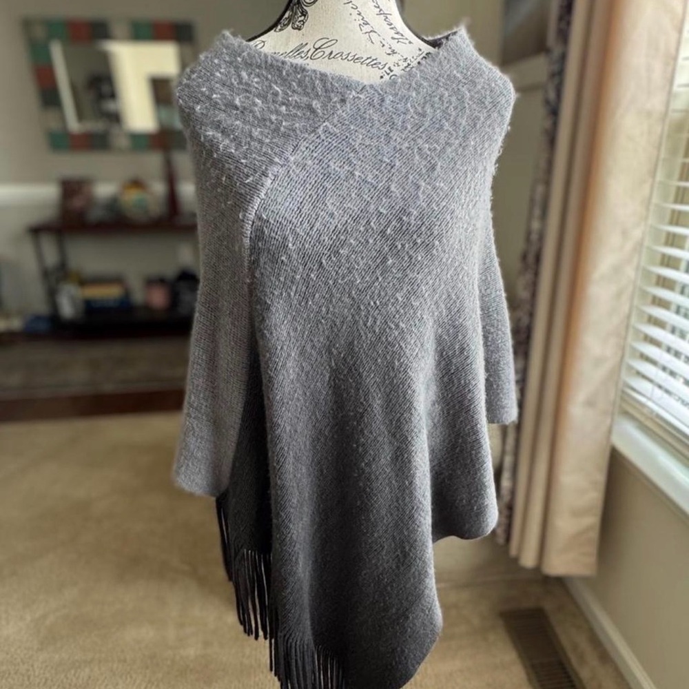 NYC Charcoal Gray Women's Poncho